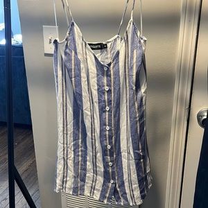 Blue multicolor summer coverup or dress